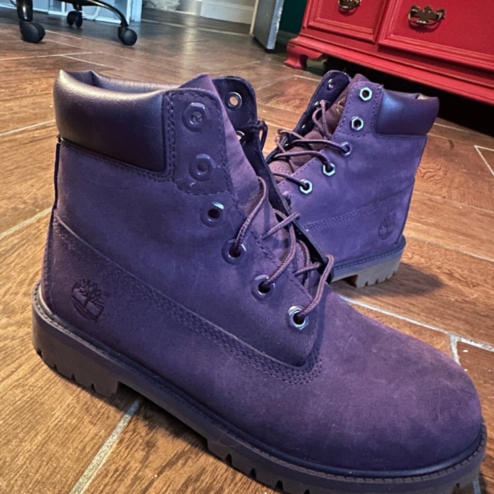 Timberland Youth/Womens 5/6 1/2 Purple Boots